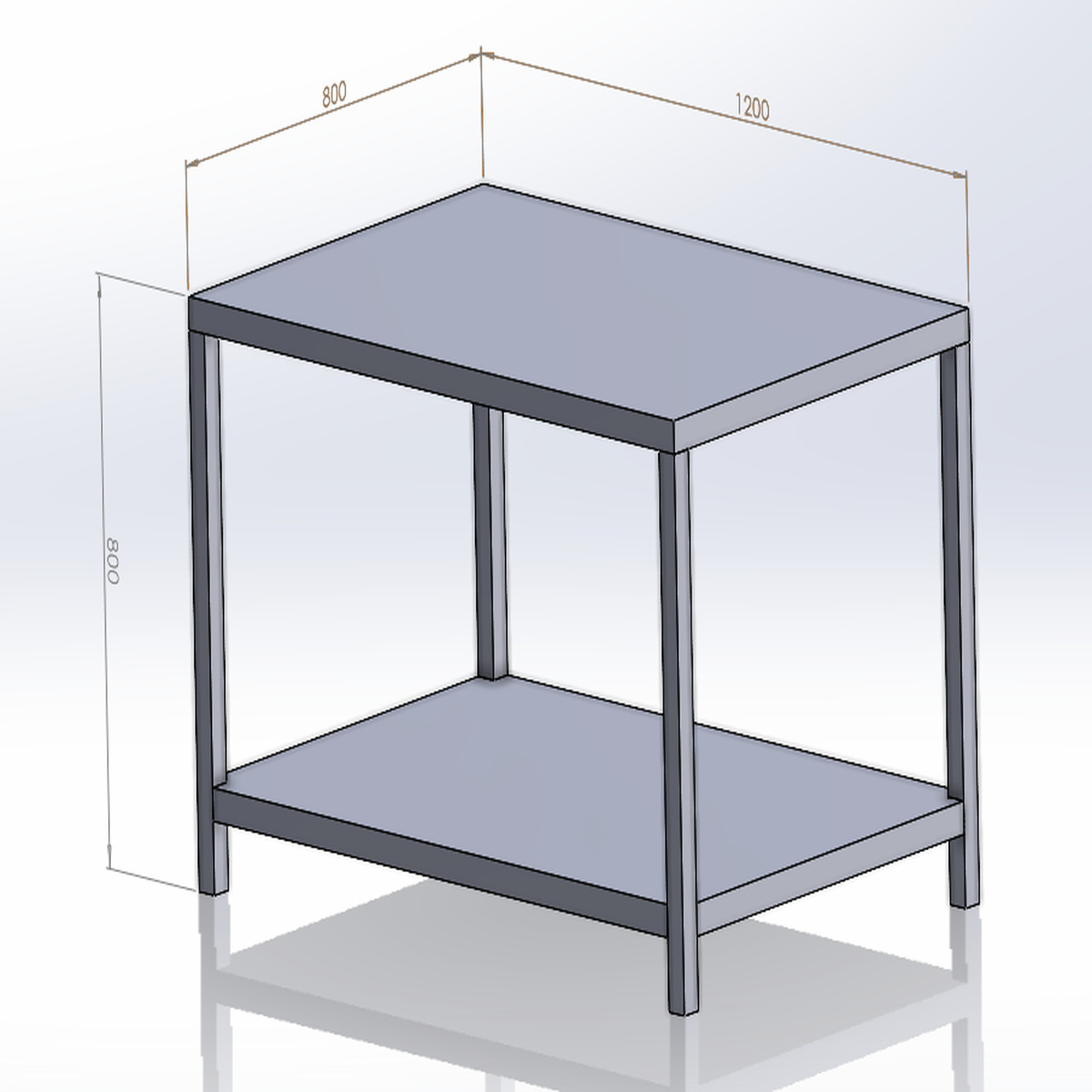 Bàn Chặt - Bàn Sơ Chế Inox Công Nghiệp (Đủ Kích Thước)