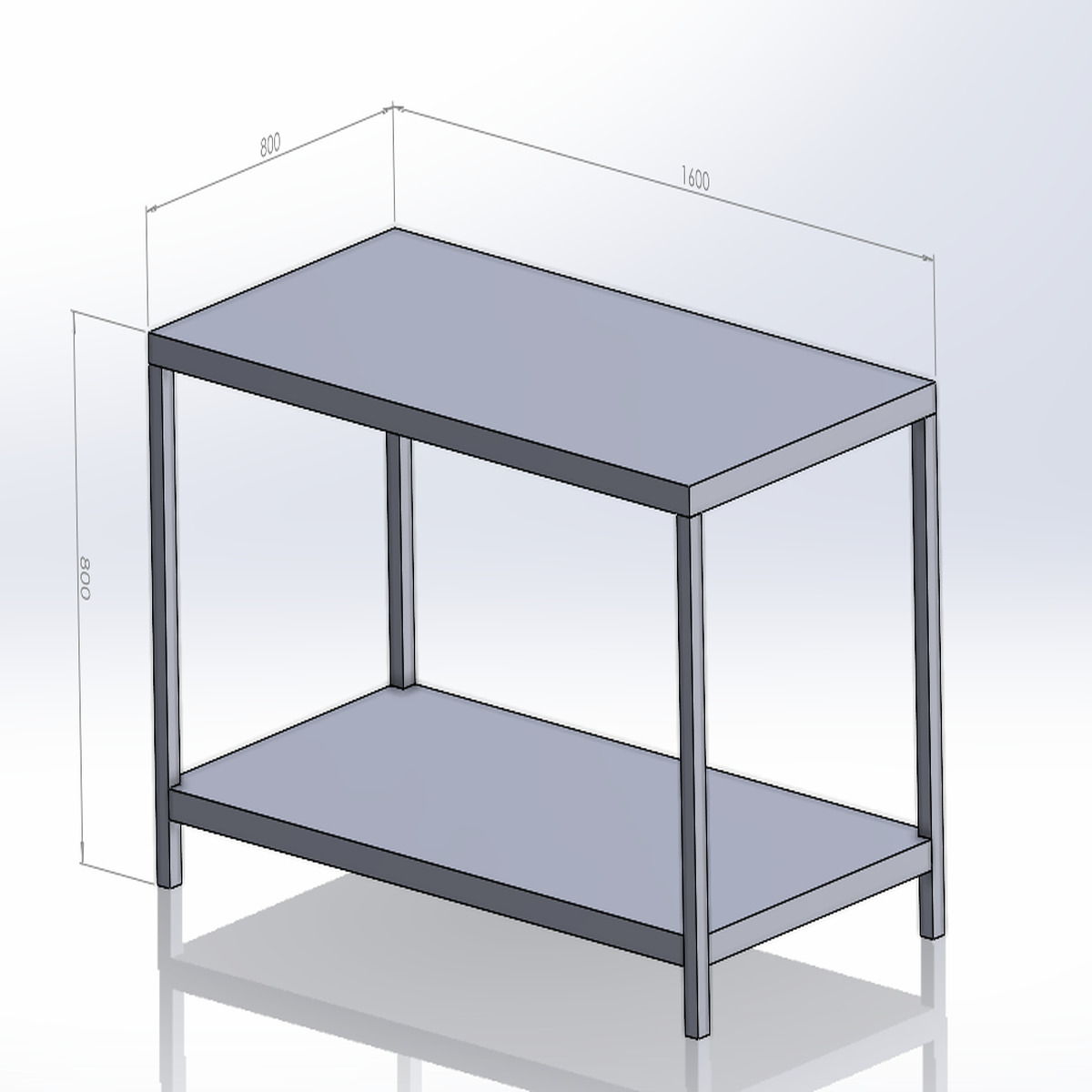 Bàn Chặt - Bàn Sơ Chế Inox Công Nghiệp (Đủ Kích Thước)