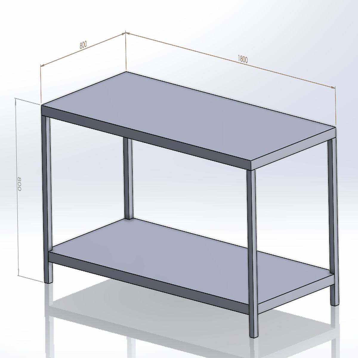 Bàn Chặt - Bàn Sơ Chế Inox Công Nghiệp (Đủ Kích Thước)