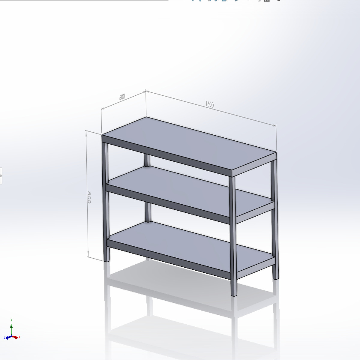 Bàn Inox 3 Tầng Công Nghiệp (Đủ Kích Thước)