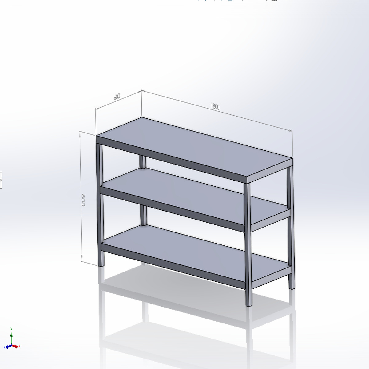 Bàn Inox 3 Tầng Công Nghiệp (Đủ Kích Thước)