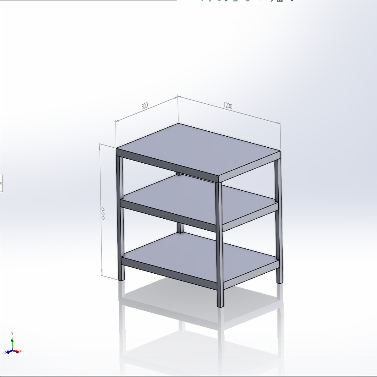 Bàn Inox 3 Tầng Công Nghiệp (Đủ Kích Thước)