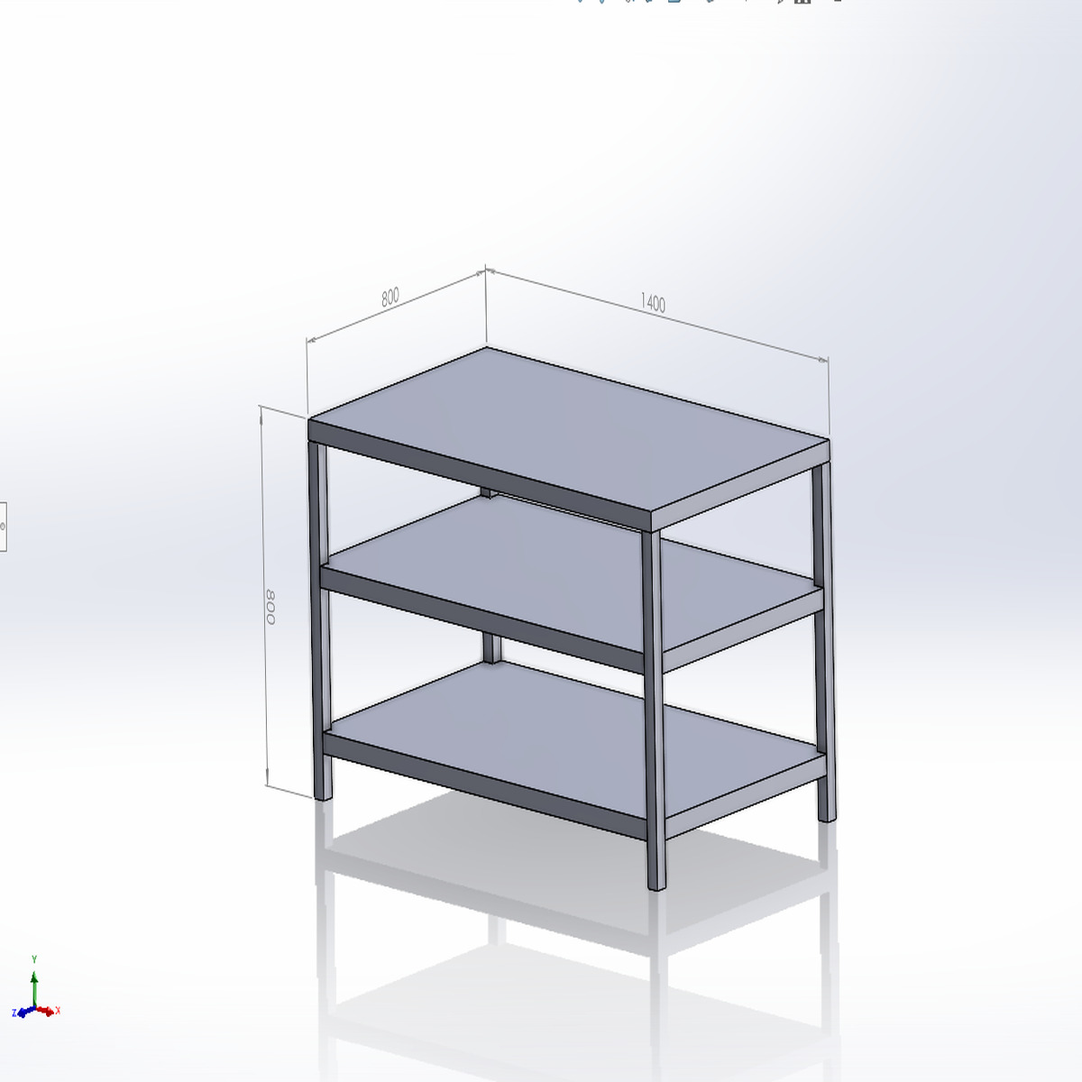 Bàn Inox 3 Tầng Công Nghiệp (Đủ Kích Thước)