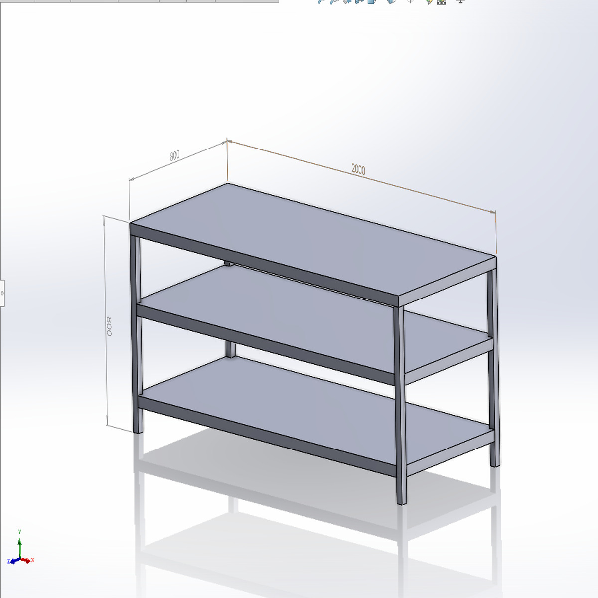 Bàn Inox 3 Tầng Công Nghiệp (Đủ Kích Thước)