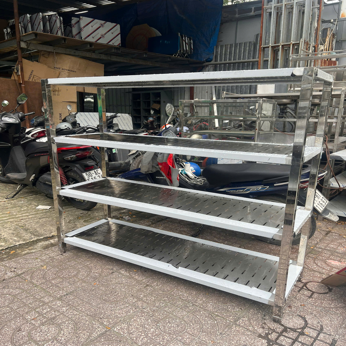 kệ 4 tầng cnc đột lỗ nhiều kích thước