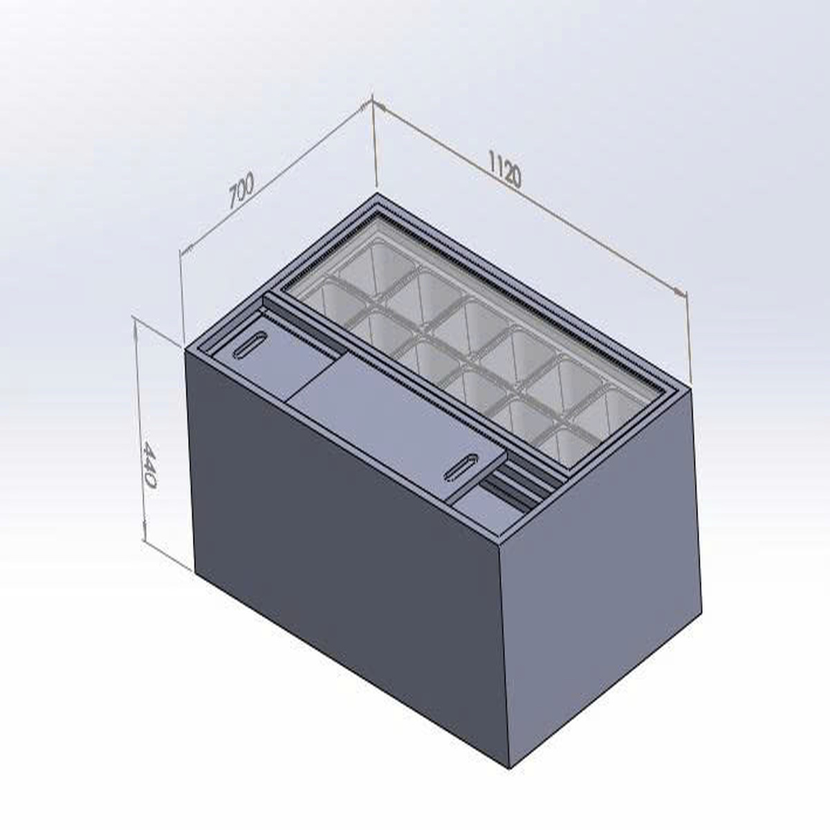 Thùng Đá Inox Âm Bàn Quầy Pha Chế