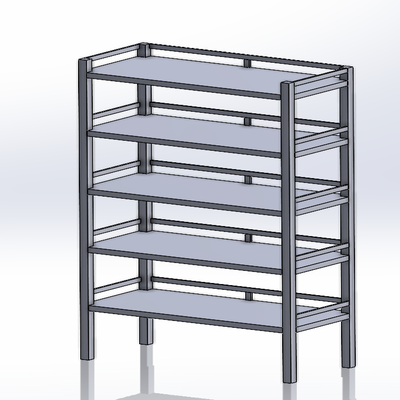 Kệ Inox 5 Tầng Mặt Phẳng